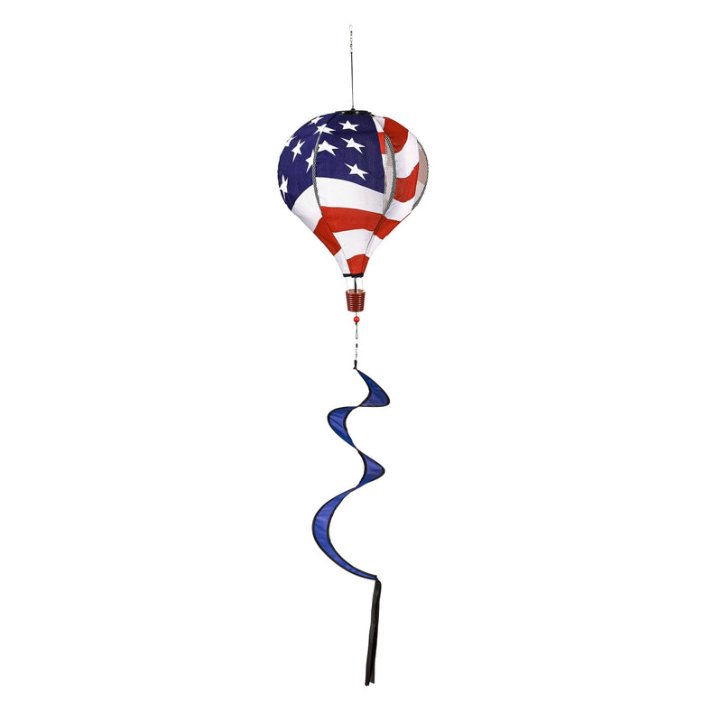 Waving American Flag Animated Lit Balloon Spinner - The Flag Lady