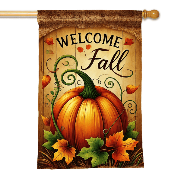 Welcome Fall Pumpkin - Flag Lady Limited 2024 Edition - The Flag Lady