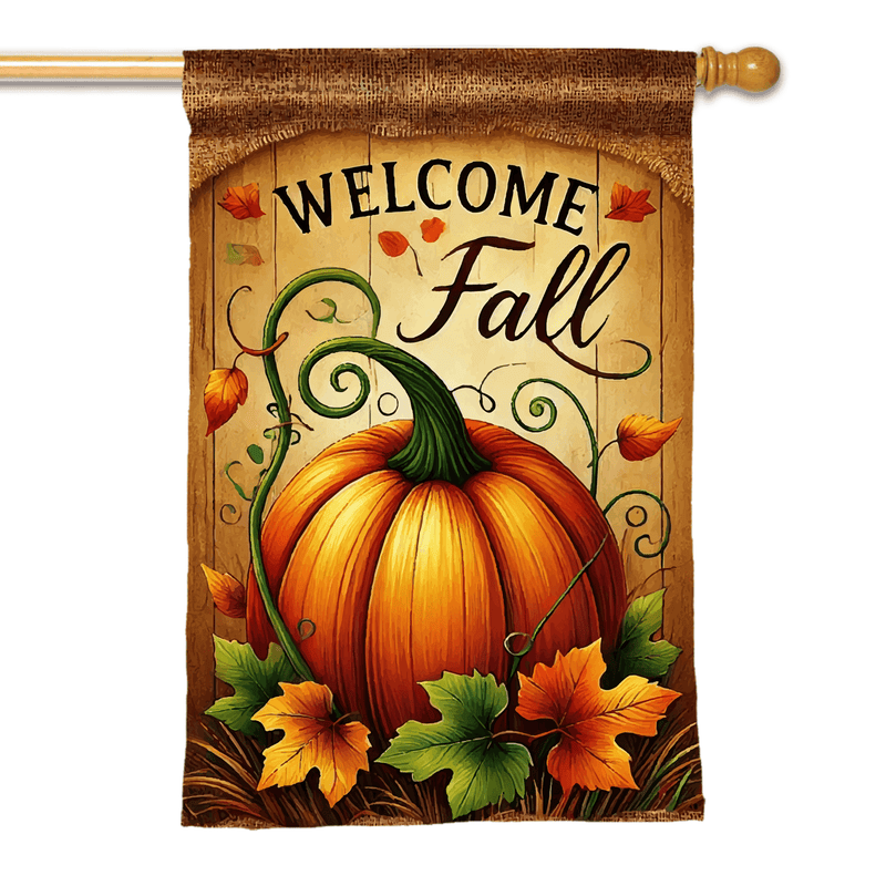 Welcome Fall Pumpkin - Flag Lady Limited 2024 Edition - The Flag Lady