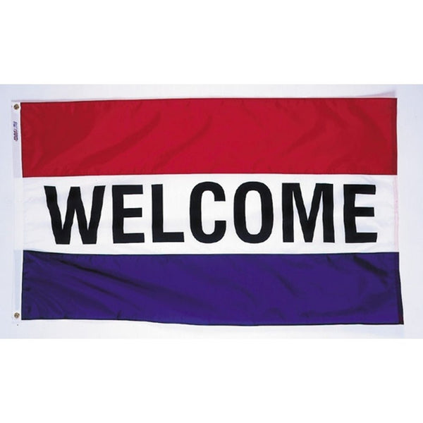 WF - 3 3X5 FT NYL - GLO WELCOME / S - The Flag Lady