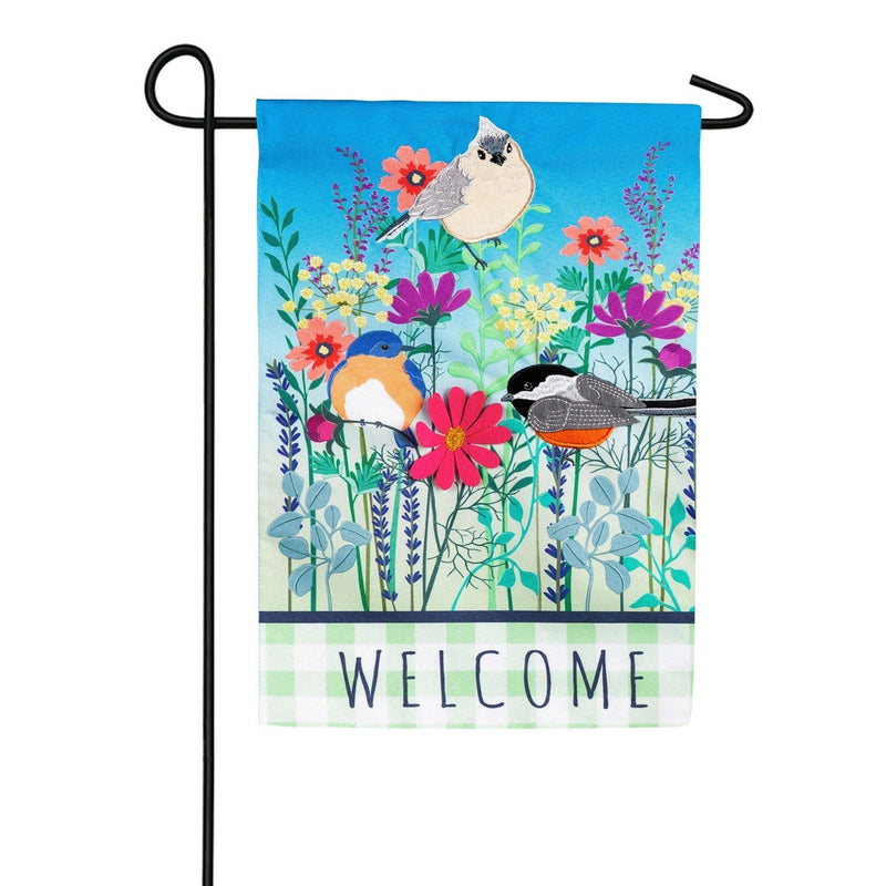 Wild Flowers Welcome Garden Flag - The Flag Lady