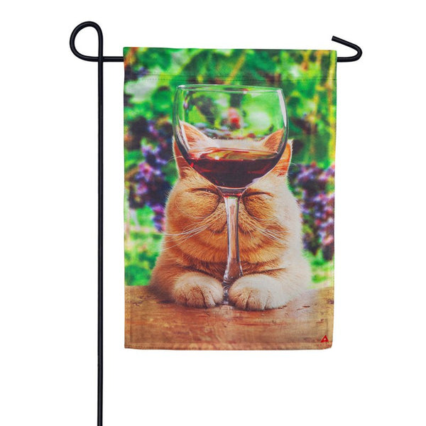 Wine Time Garden Flag - The Flag Lady