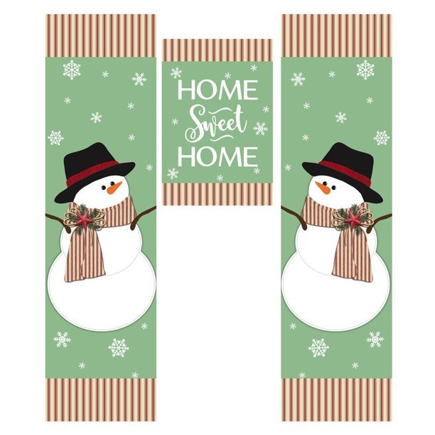 Winter Home Sweet Home Door Banner - The Flag Lady