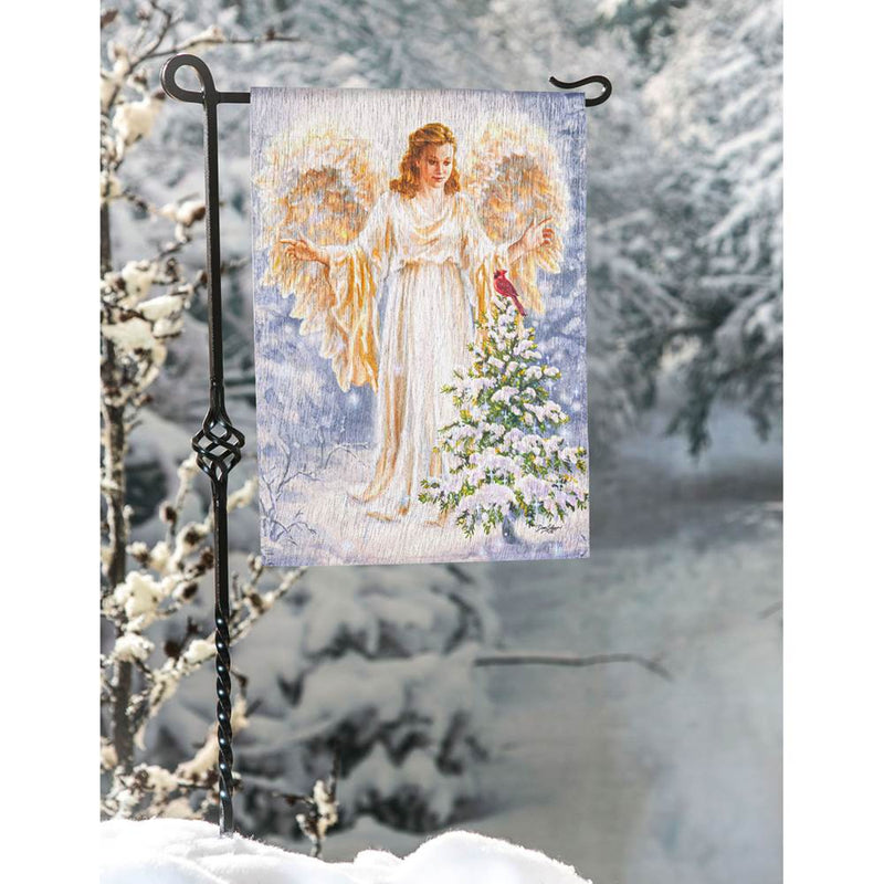 Woodland Glistening Angel Garden Flags - The Flag Lady