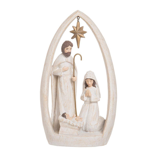 Woodland Nativity Distressed White - The Flag Lady