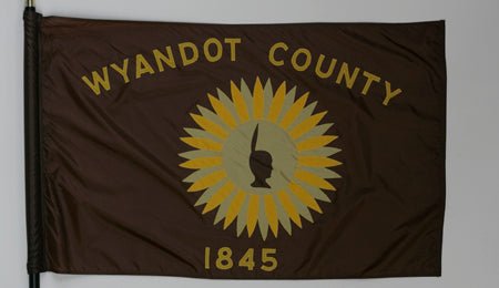 Wyandot County Ohio Flag - 3x5 Feet - The Flag Lady