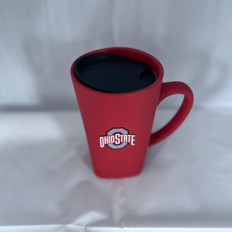 Ohio State Buckeye Soft Touch Ceramic Travel Mug - 16 oz