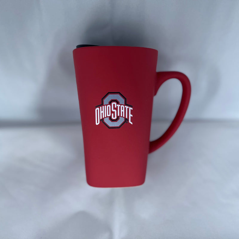 Ohio State Buckeye Soft Touch Ceramic Travel Mug - 16 oz