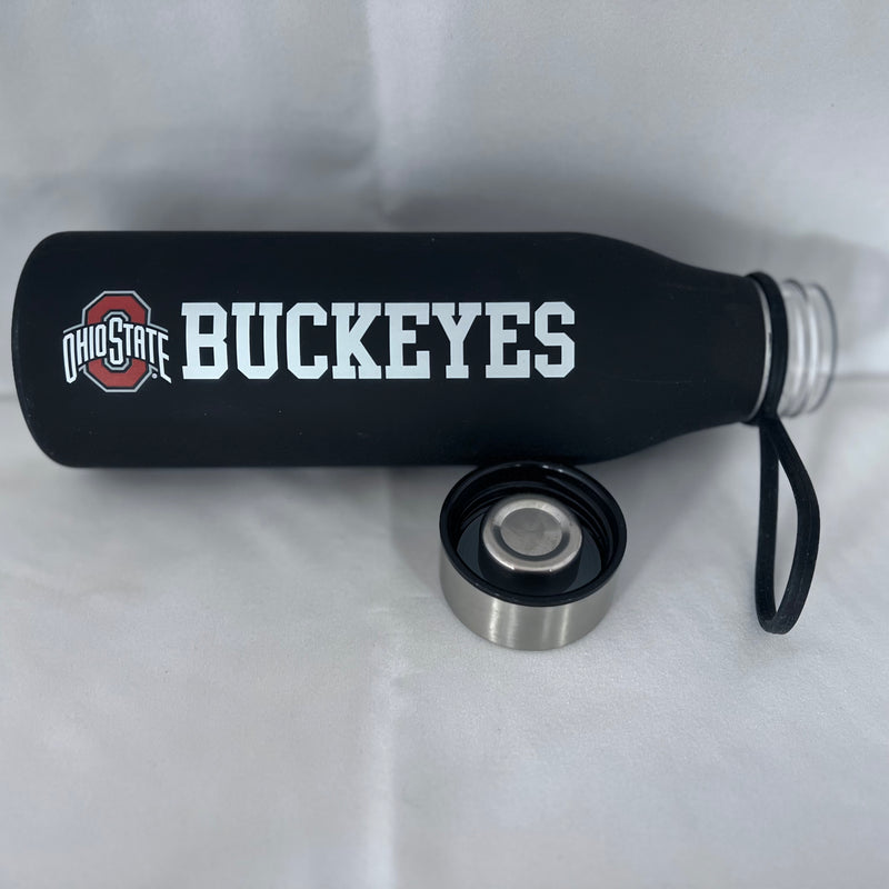 Ohio State Buckeye Soft Touch Glass Bottles - 20 oz