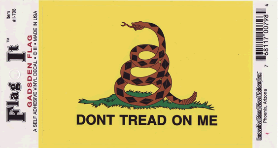 Gadsden Flag-It Decal